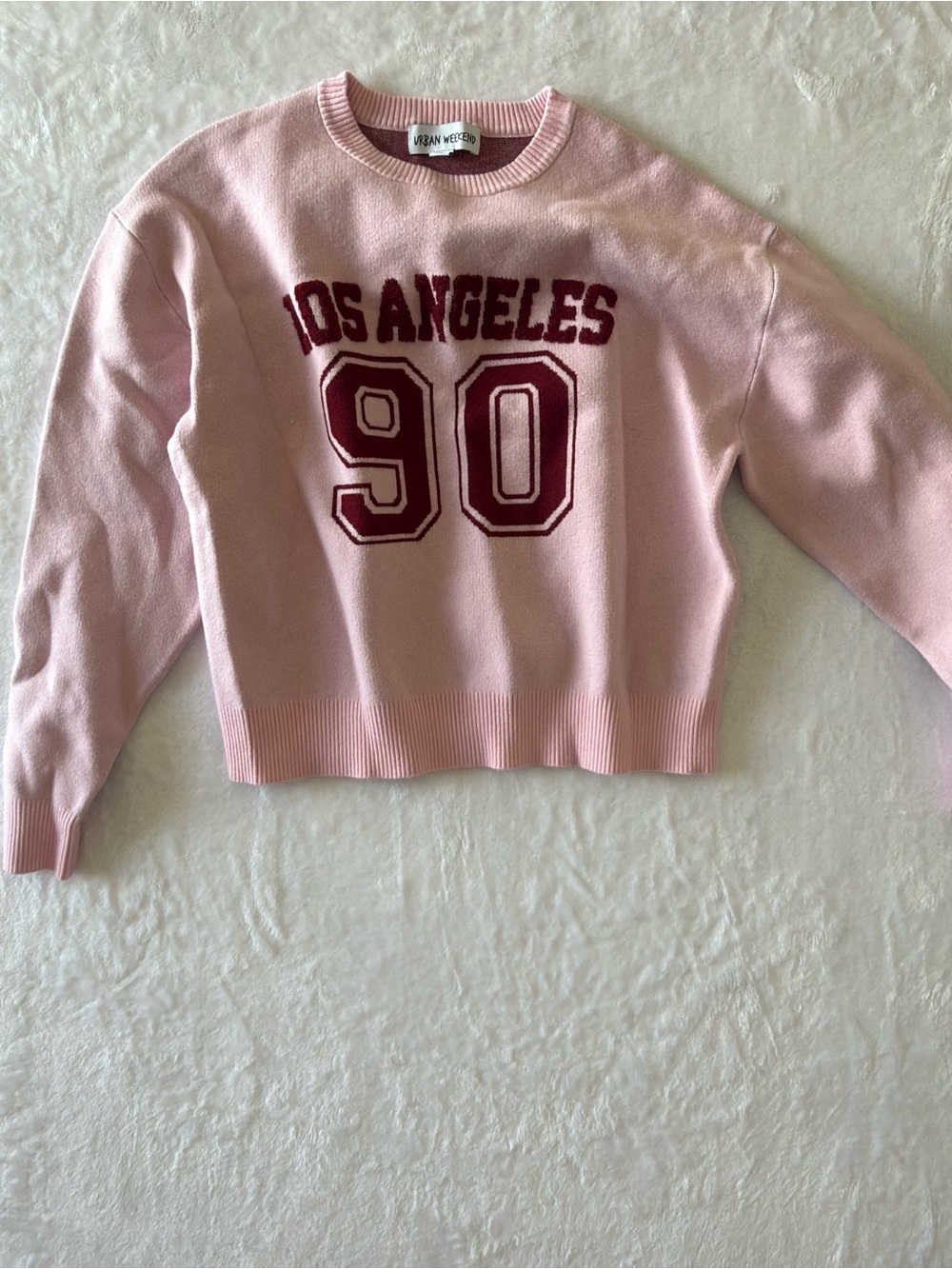 Urban Outfitters Pink Los Angeles 90 Crewneck Sweatshirt